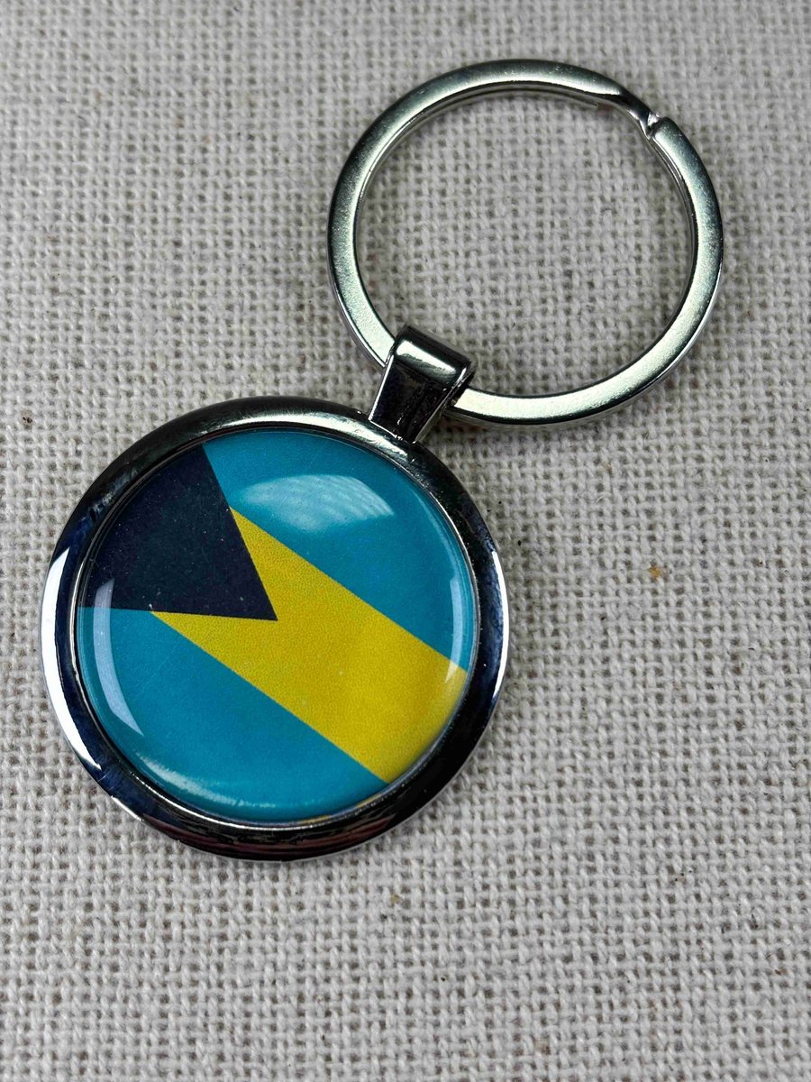 The Bahamas Flag Keyring