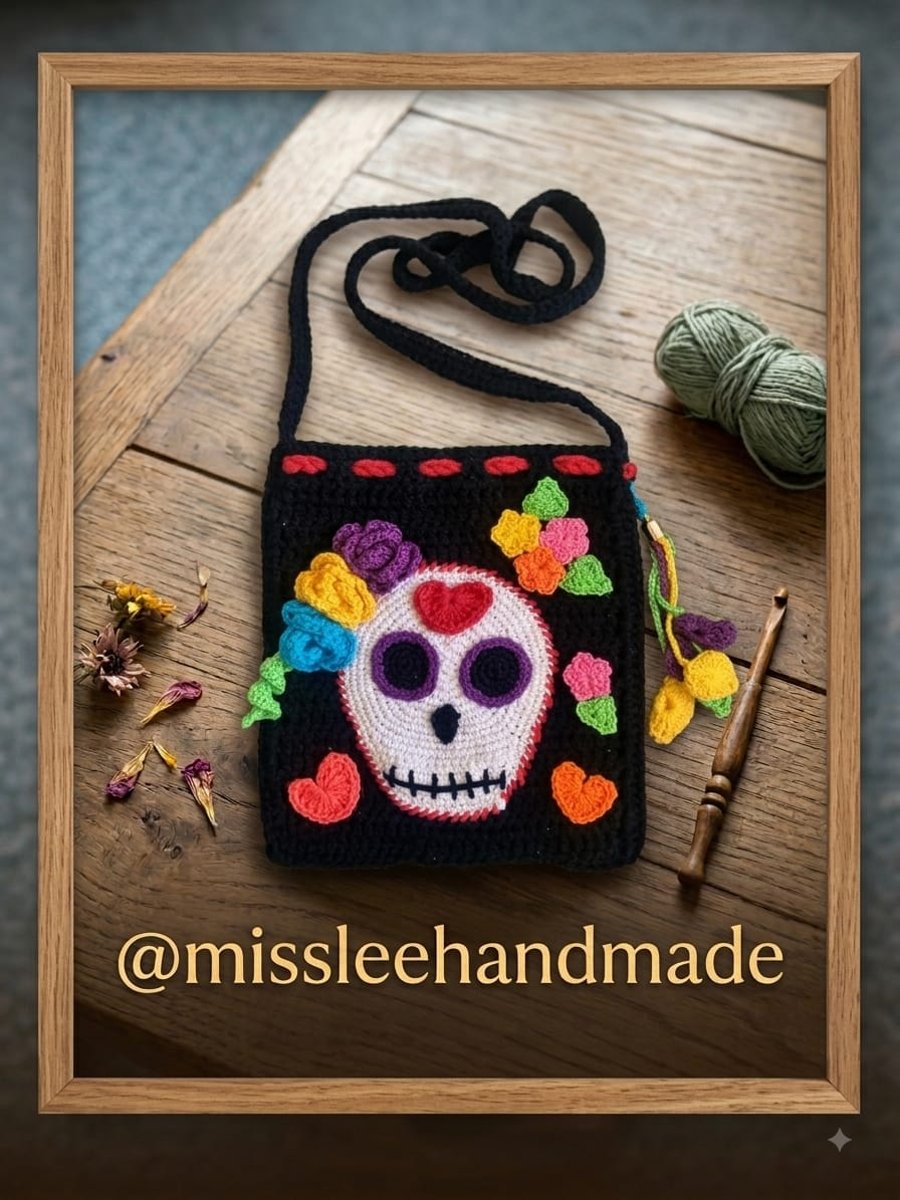 Handmade Crochet Crossbody Bag – Boho Shoulder Bag