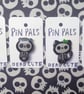 Dead cute skeleton fox badge, creepy cute accessories  - Image 5