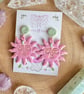 Pink Sunshine Polymer Clay earrings