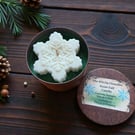 Handmade Snowfall Snowflake Candle 