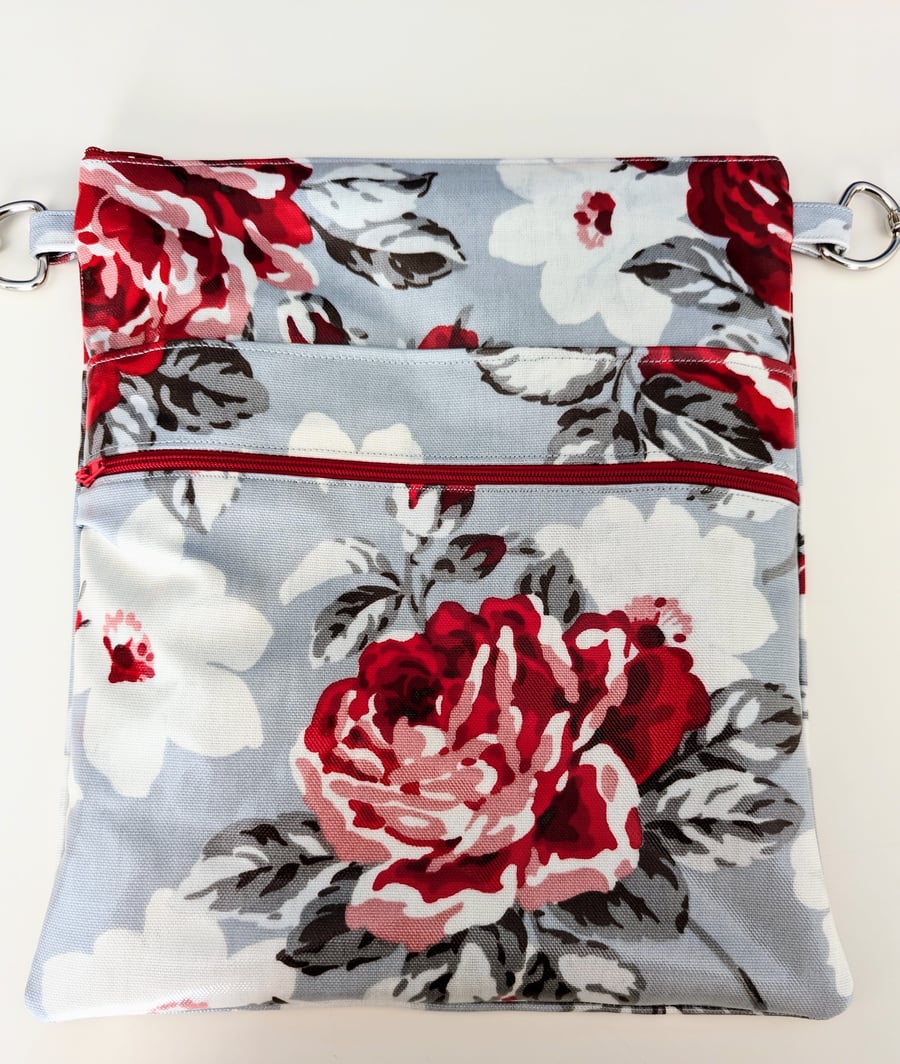 Cath Kidston Rose Bloom Oilcloth cross body bag
