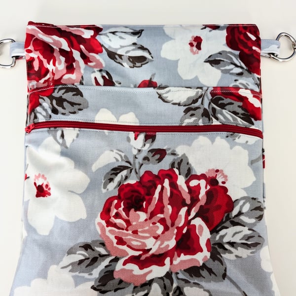 Cath Kidston Rose Bloom Oilcloth cross body bag