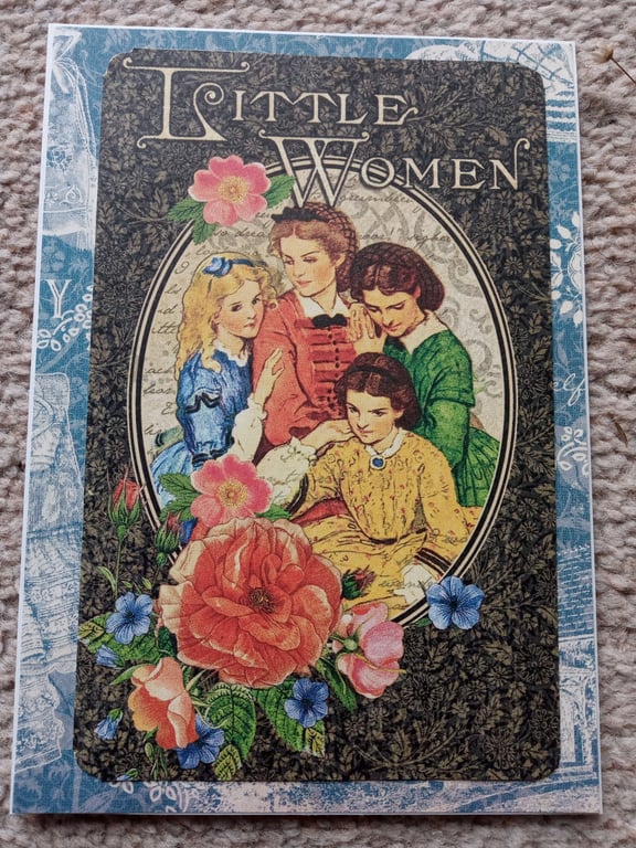 Vintage-style Card -  Little Women Card - Card to Frame - Treasured Keepsake 