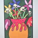 Limited Edition Alien Skull Plant Art Print