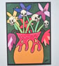 Limited Edition Alien Skull Plant Art Print