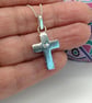 Chunky silver cross necklace sterling silver - Image 2