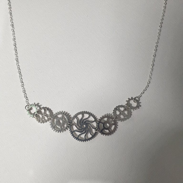 Steampunk Gears Necklace 