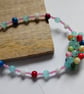 Summer Meadow - Handcrafted Colourful Beaded Cluster Necklace - Image 3
