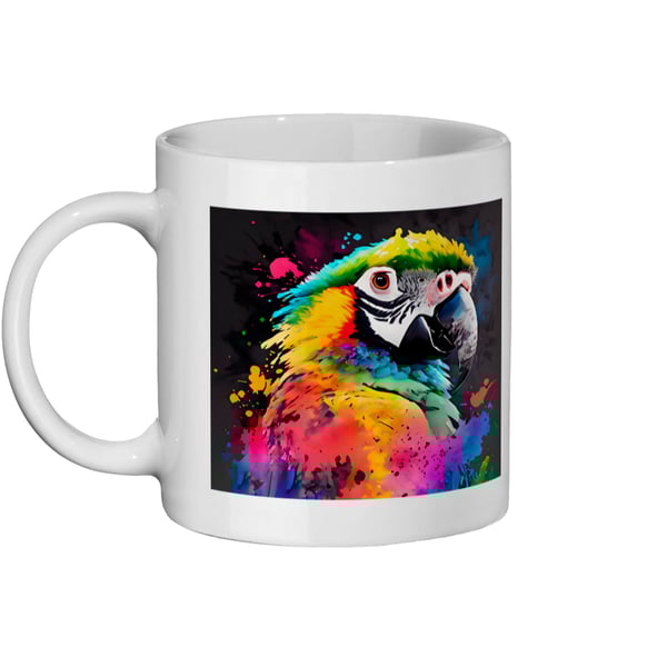 Watercolour Parrot 1- Bright, Vivid Wildlife Mug