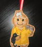 Gingerbread Cat Lady Decoration - Image 1
