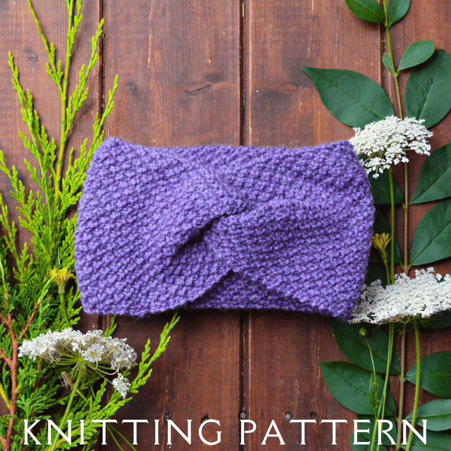 The Felicity Headband Knitting Pattern PDF Version By Email