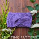 The Felicity Headband Knitting Pattern PDF Version By Email