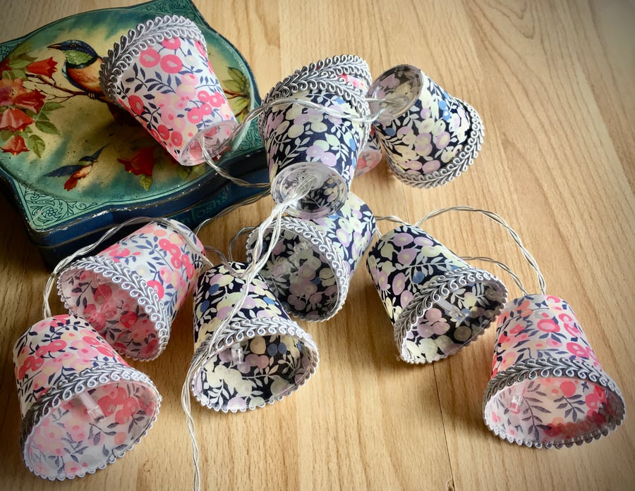 Mini Lampshade Fairy Lights - Liberty - Wiltshire Berry