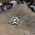 Sterling silver folk ring 