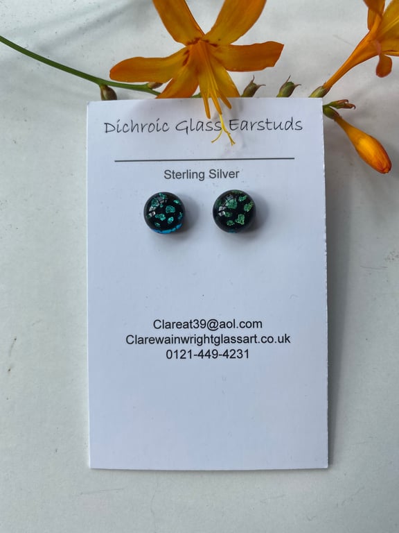 Dichroic Glass Earrings 