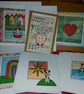 Quirky art, whimsical mystery beautiful handmade cards and postcard surprise box