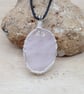 Wire Wrap Rose Quartz tree of life pendant necklace. January birthstone - Image 3