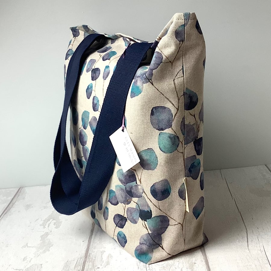 Tote Bag - Blue Foliage