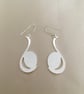 Oval Wave Earring Setting - E8 - Image 2