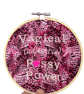 Vagical (Adjective) Pussy Power - 6" Embroidered Hoop Wall Art - Image 1