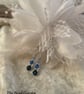 Blue Swarovski Crystal earrings 