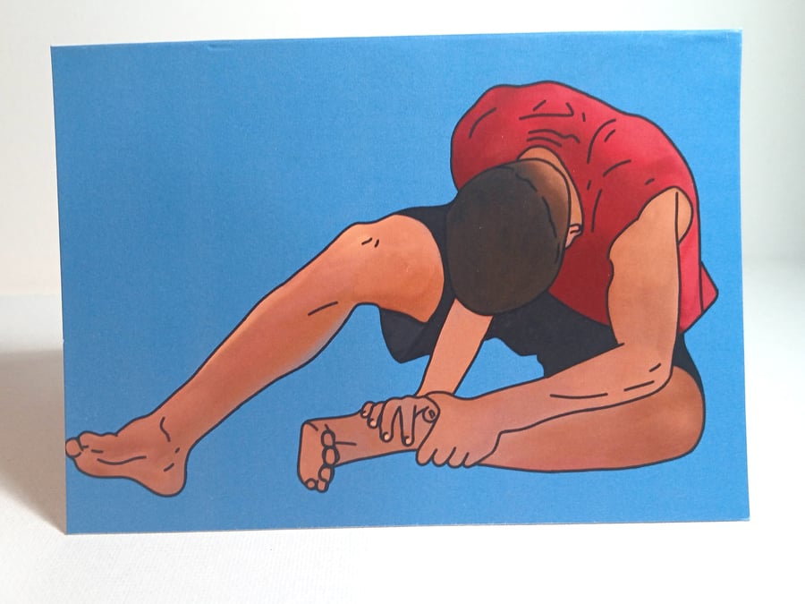 The next step Daniel's ankle Greetings card A6