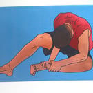 The next step Daniel's ankle Greetings card A6