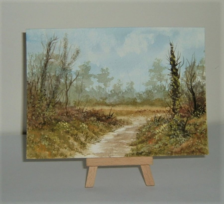 original art watercolour landscape painting ( ref F 397)