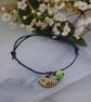 Friendship Bracelet-Navy with copper bird  - Image 1