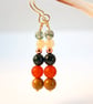 Carnelian, Agate And Copper Earrings - Handmade In Devon - Free UK Delivery - Image 7