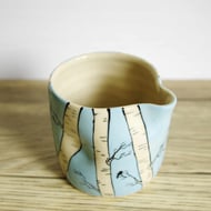 Small Jug - Silver Birch Trees and Birds