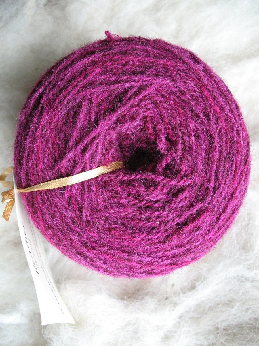Hand-dyed Pure Jacob Double Knitting (Sport) Wool Heather 100g