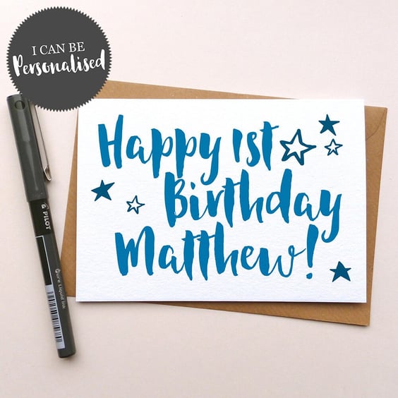 Personalised Happy Birthday Greeting Card