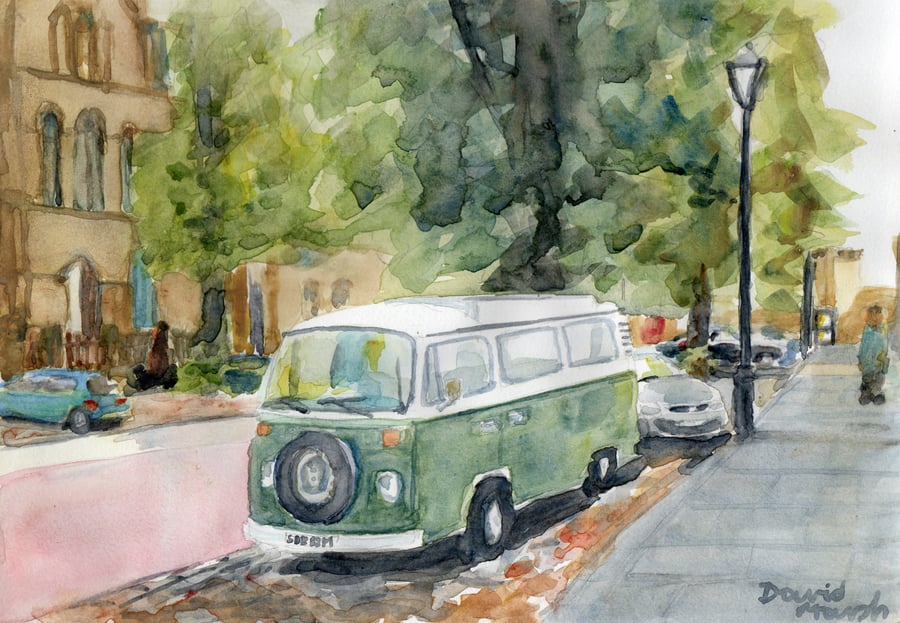 Volks Wagen Dormobile Birthday Card