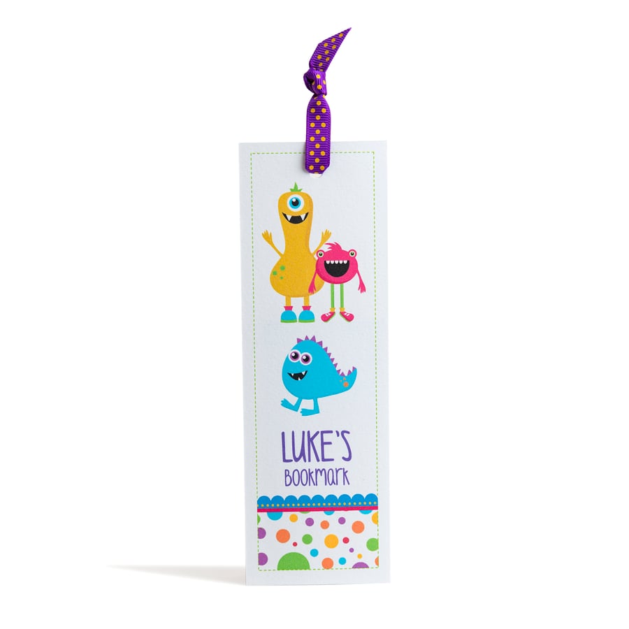 Personalised Monster Bookmark