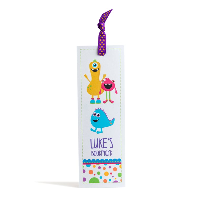 Personalised Monster Bookmark