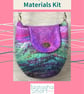 Bag Kit: Aurora Green & Purple Felt Bag on a Ball Materials Kit - Image 8