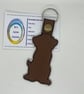 Embroidered Boxer Keyring - Image 2