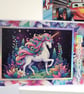 Set of 6 Children's Birthday Cards - Vehicles and Unicorns - Unisex Kids Cards  - Image 3