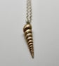 Bronze Long Shell Pendant Necklace for your 8th wedding anniversary