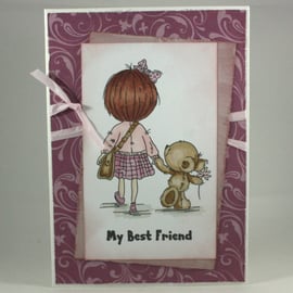 Handmade any occasion card - best friends