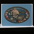 Steam Train Steam Punk greeting card