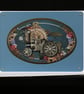 Steam Train Steam Punk greeting card