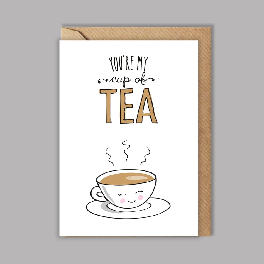 Valentines Day card - you make me happy - anniversary card - for her - for him