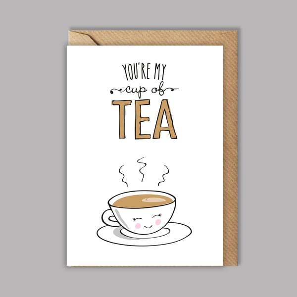 Valentines Day card - you make me happy - anniversary card - for her - for him