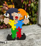 Handcrafted Beech Wood Painted Clown Jigsaw Puzzle – Colourful Wooden Character 
