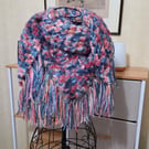Beautiful Merino wool fringed Shawl Scarf