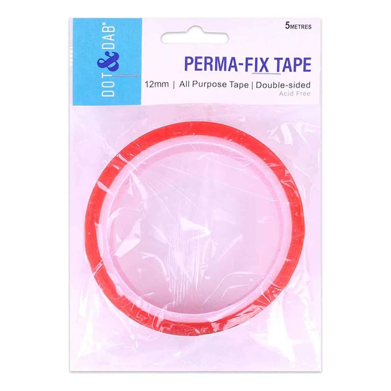 Dot & Dab Perma-Fix Double-Sided Tape 12mm x 5m