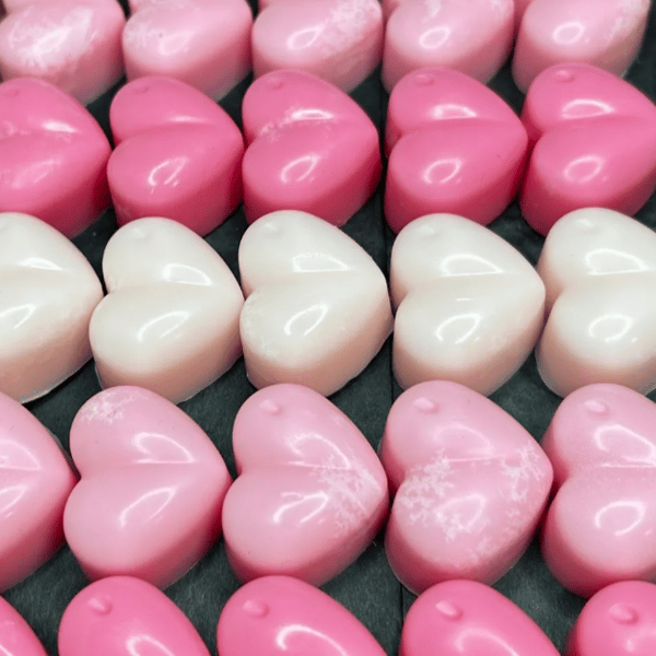 Handmade to order 6 luxury heart wax melts 